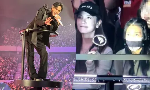 Châu Du Dân phát hiện vợ con dưới khán đài, phản ứng ngọt ngào gây chú ý