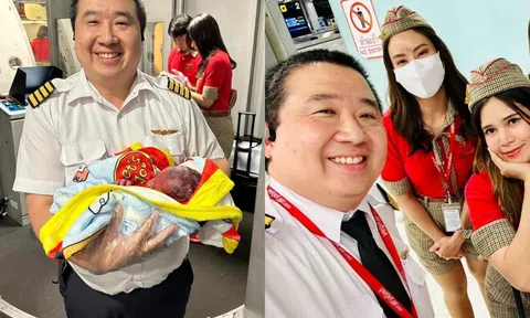 Phi công rời khỏi buồng lái để đỡ đẻ khi máy bay đang trên đường tới Thái Lan