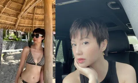 Mẹ vợ Đoàn Văn Hậu gây sốt MXH khi khoe vóc dáng với đồ bơi 2 mảnh