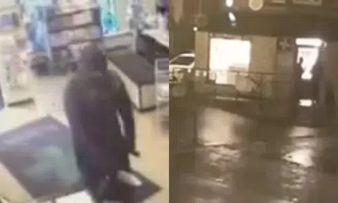 Kinh hoàng khoảnh khắc côn đồ lao vào hiệu thuốc ném bom xăng, khống chế nhân viên