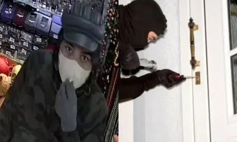 Camera ghi lại khoảnh khắc tên trộm táo tợn lẻn vào cửa hàng trên phố cổ mánh khóe tinh vi