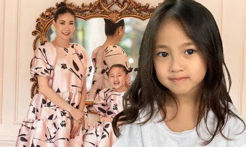 Lộ diện nhan sắc trong veo con gái 5 tuổi của Hoa hậu Hà Kiều Anh