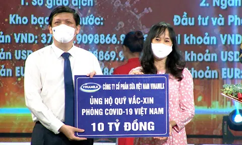 Vinamilk chung tay cùng Chính phủ, góp Quỹ vaccine phòng chống Covid-19