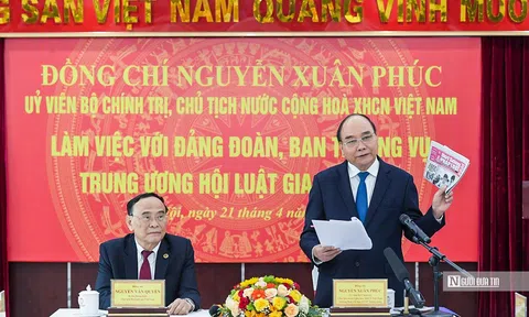 Chủ tịch nước Nguyễn Xuân Phúc: Chính trị - xã hội – nghề nghiệp là các thành tố quan trọng đảm bảo Hội Luật gia Việt Nam hoạt động trong thời gian tới