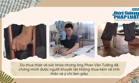 Nghị lực phi thường của ông chủ xưởng may khuyết tật