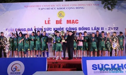 Giải bóng đá Cúp Sức khỏe cộng đồng lần thứ II - 2022 thành công rực rỡ