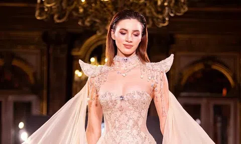 Trang phục cưới đậm chất Sài Gòn xưa trên sàn diễn Paris