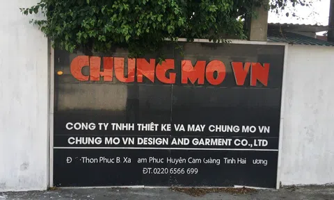 Công ty TNHH thiết kế và may Chung Mo VN bị xử phạt 119 triệu vì gây ô nhiễm môi trường