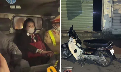 Va chạm giao thông ở Hà Nội, nữ tài xế 'dính' nồng độ cồn kịch khung