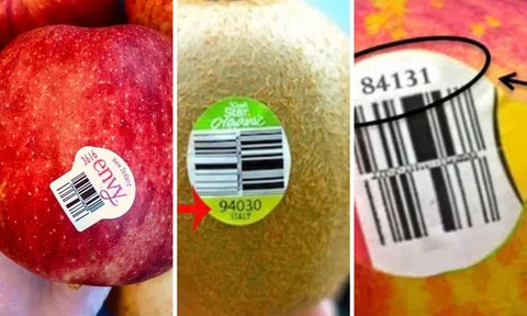 Những mã số dán trên hoa quả tiết lộ thông tin bà nội trợ nào cũng cần biết