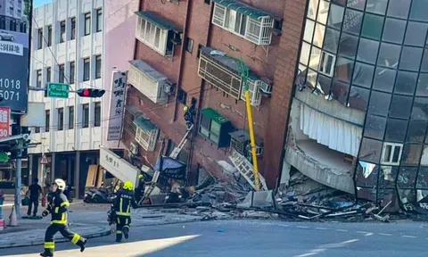 Loạt ảnh Đài Loan nghiêng ngả, sạt lở sau động đất mạnh kỷ lục