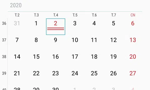 Lịch nghỉ ngày Quốc khánh 2/9 năm 2020