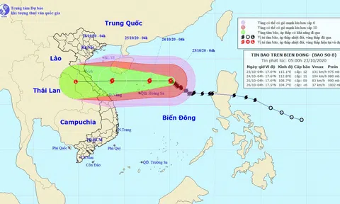 Cập nhật tình hình cơn bão số 8: Giật cấp 15, hướng thẳng vào Bắc Trung bộ