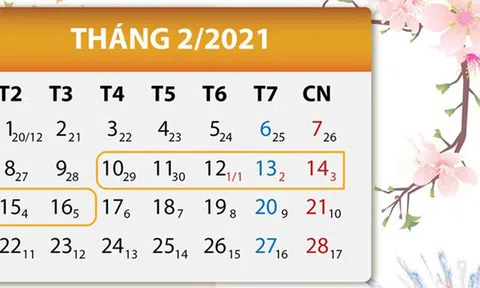 Thủ tướng Chính phủ 'chốt' lịch nghỉ Tết Nguyên đán 7 ngày