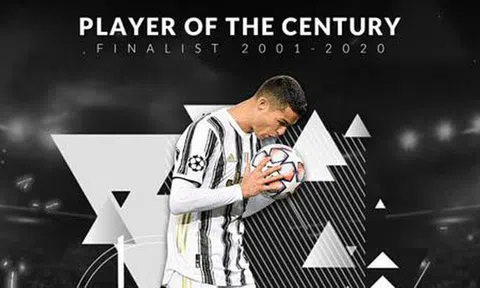 Cristiano Ronaldo giành giải thưởng Cầu thủ xuất sắc nhất thế kỷ XXI