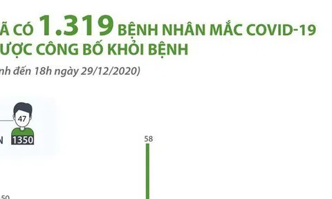 Đã có 1.319 bệnh nhân COVID-19 được công bố khỏi bệnh