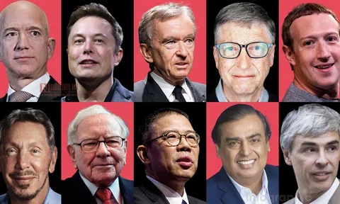 Infographic: Choáng với khối tài sản "khủng" của 10 tỷ phú thế giới năm 2020