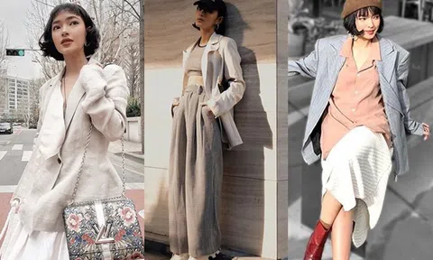 Học fashionista Châu Bùi diện blazer đẹp không trượt phát nào trong ngày gió lạnh đầu mùa