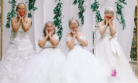 Loạt ảnh các cụ bà trong viện dưỡng lão mặc váy cưới gây bão mạng