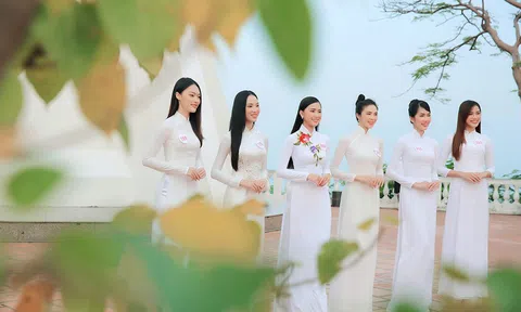 Thí sinh HHVN 2020 đẹp tinh khôi với áo dài trắng, "check-in" thắng cảnh đẹp ở Vũng Tàu