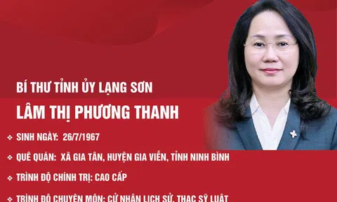 Chân dung Bí thư Tỉnh ủy Lạng Sơn Lâm Thị Phương Thanh