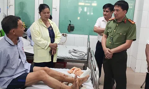 Đến mời lên làm việc, công an bị 3 cha con đuổi chém đứt gân chân