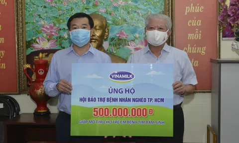 Vinamilk tiếp tục hỗ trợ kinh phí mổ tim cho trẻ em có hoàn cảnh khó khăn