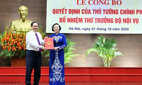 Bà Phạm Thị Thanh Trà nhậm chức Thứ trưởng Bộ Nội vụ