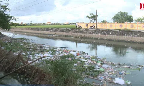 Hải Hậu (Nam Định): Ngập ngụa rác thải từ sông đến biển