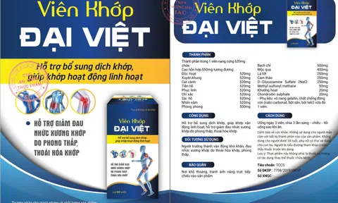 Người tiêu dùng cẩn trọng trước thông tin quảng cáo TPBVSK Viên Khớp Đại Việt