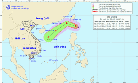 Biển Đông lại chuẩn bị đón bão nhưng có thể không ảnh hưởng tới đất liền