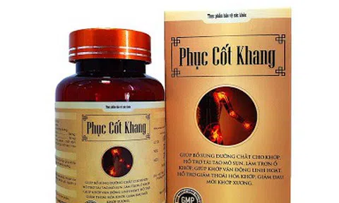 TPBVSK Phục Cốt Khang đang bị quảng cáo sai công dụng được cấp phép