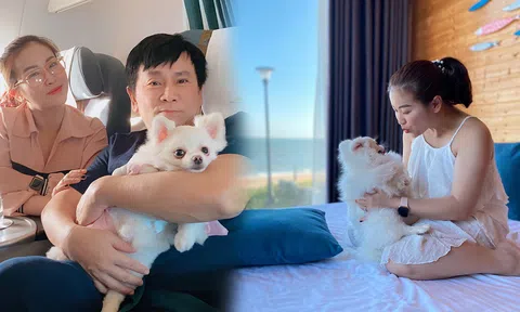 Đáng ganh tỵ với thú cưng vô cùng đáng yêu của Kiều Linh - Mai Sơn