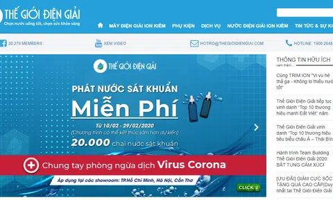 Công ty Thế giới điện giải có thổi phồng công dụng của máy lọc nước ION Kiềm?