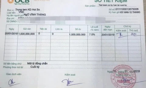 Tiền tỷ gửi tiết kiệm tại ngân hàng OCB “bốc hơi” ngay tại Hội sở chính: OCB có vô can?