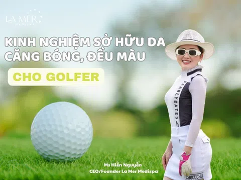 CEO Hiền Nguyễn chia sẻ với các golfer kinh nghiệm sở hữu da căng bóng, đều màu