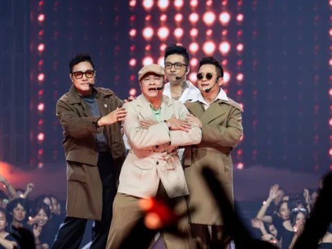 NSND Tự Long, danh thủ Hồng Sơn, Tuấn Hưng và Bằng Kiều gây sốt khi nhảy trong "Anh trai vượt ngàn chông gai"