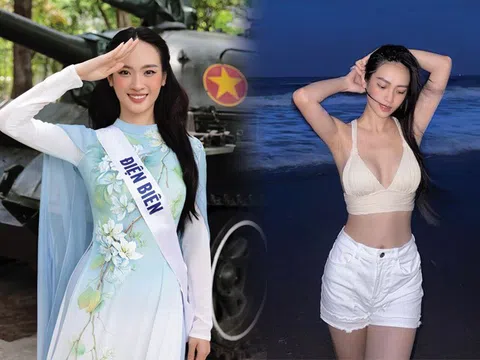 Cô gái Điện Biên có gương mặt đẹp nhất Miss Universe Việt Nam đi thi lại, mặc đồ nào cũng xinh phát sốt