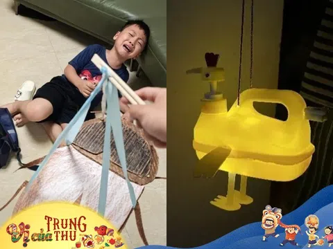 Trường tổ chức thi làm lồng đèn Trung thu, loạt tác phẩm “độc nhất vô nhị” của phụ huynh và học sinh khiến dân tình cười bò