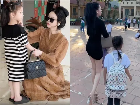 2 Hot mom Việt cùng gây chú ý khi diện váy đến trường đón con, người được khen nức nở, người bị cho phản cảm