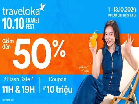 Traveloka 10.10: Tìm kiếm kỳ nghỉ cuối năm tăng vọt 127%