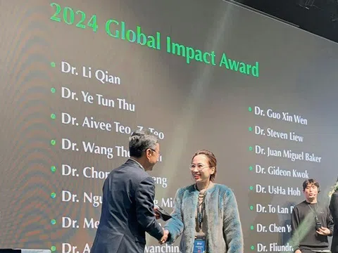 Bác sĩ Tô Lan Phương được 0vinh danh nhận giải thưởng “2024 Global Impact Award” của Rejuran