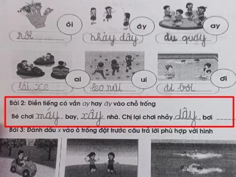 Cô giáo giao bài tập điền từ tiếng Việt siêu khó khiến dân tình thi nhau đoán, đáp án gây hoang mang