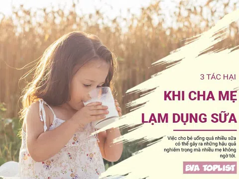 3 tác hại khôn lường khi cho bé uống quá nhiều sữa