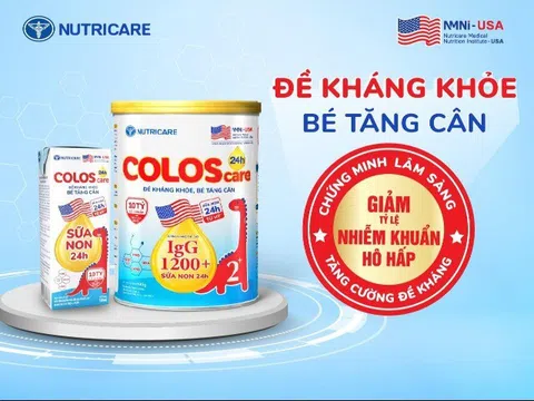 ColosCare 24h 2+ được chứng minh lâm sàng giúp giảm tỷ lệ nhiễm khuẩn hô hấp – tăng cường đề kháng cho trẻ