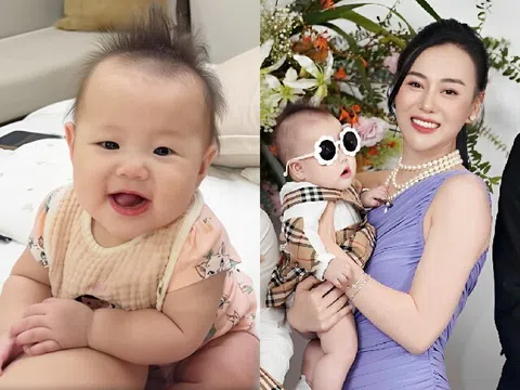 Con gái Phương Oanh ngộ nghĩnh với mái tóc lưa thưa dựng ngược, hút cả trăm nghìn lượt xem vì nụ cười tan chảy