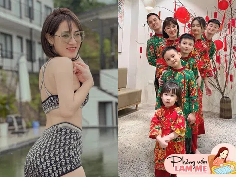 Hot mom Hà Nội vỡ kế hoạch sinh 5 con, càng đẻ càng đẹp, được chồng cưng như trứng mỏng