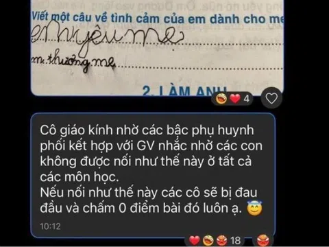 Cô giáo tiểu học “đau đầu nhức óc” sau khi chấm bài tập về nhà, nhắn tin vào nhóm lớp “cầu cứu” phụ huynh