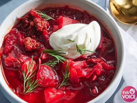 Borscht, hương vị đỏ rực của Đông Âu