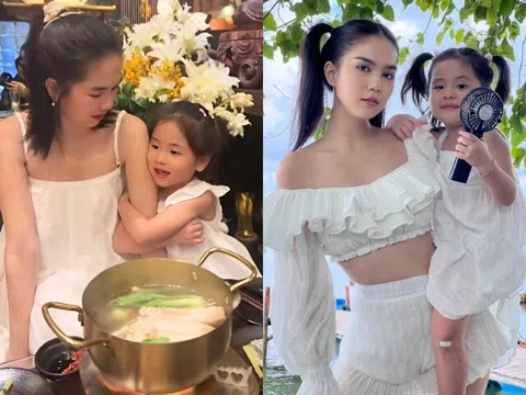 Ngọc Trinh thuê người về biệt thự 60 tỷ chơi với con gái, ái nữ 5 tuổi mong mẹ sớm sinh thêm em